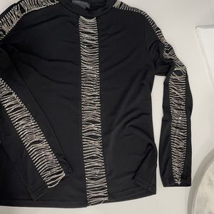 Elegant Black long sleeve GRACIA top